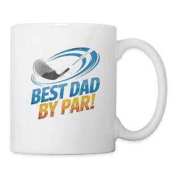 Meilleur papa sur le terrain de golf – Meilleur papa par par - Mug blanc - blanc - Droite