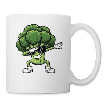 Brocoli Danseur Cool avec Lunettes - Mug blanc - blanc - Droite