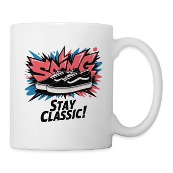 Restez Pop Art classique - Mug blanc - blanc - Droite