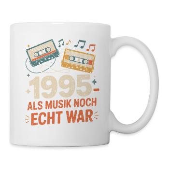 1995 Als Musik Noch Echt War - Tasse - Weiß - Rechts