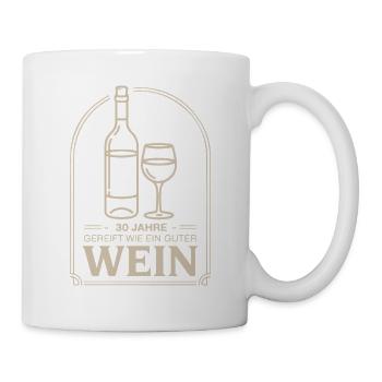 Aged for 30 years like a good wine - Mug - white - Right