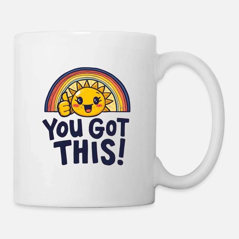 Sunshine Boost Tu peux le faire - Mug blanc - blanc