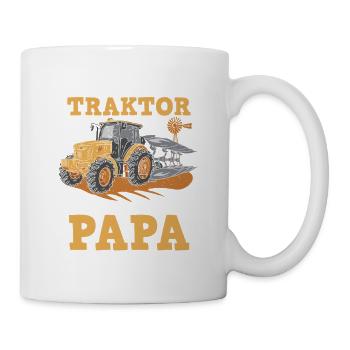 Landwirt Bauernhof Farmer Bauer Papa Vater Traktor - Tasse - Weiß - Rechts