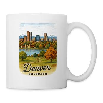 Denver Colorado - Tasse - Weiß - Rechts