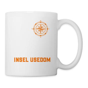 Insel USEDOM OSTSEE Urlaub Leuchtturm Lustig - Tasse - Weiß - Rechts