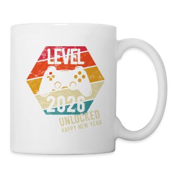 Bonne Année | Niveau 2026 débloqué | Joueur - Mug blanc - blanc - Droite