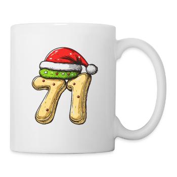71 Number Biscuit Christmas - Mug - white - Right