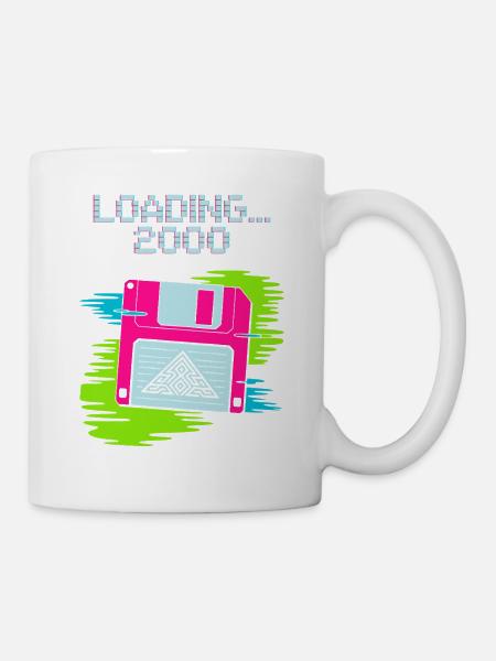Floppy Nostalgie 2000 - Tasse - Weiß