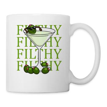 Martini Dirty Martini Lover Cocktail Olives Fi - Mug - white - Right