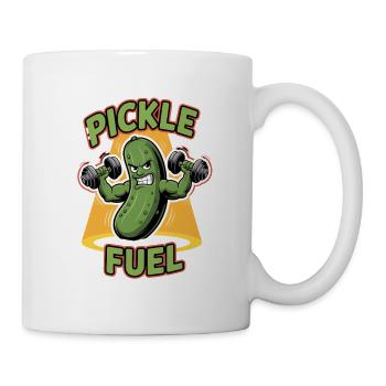 Pickle Fuel Gurken Kraft Gym Bodybuilding - Tasse - Weiß - Rechts
