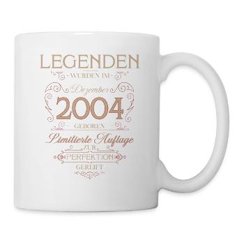 21st Birthday Legend December Vintage 2004 - Mug - white - Right