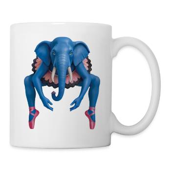 BALLERINA ELEPHANT - animals - Mug blanc - blanc - Droite