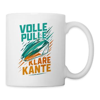 Volle Pulle Klare Kante Biker Shirt - Tasse - Weiß - Rechts