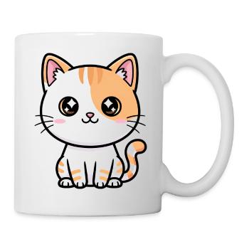 Kawaii Calico Kitty - Mug blanc - blanc - Droite