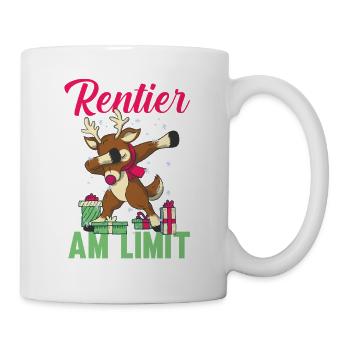 Weihnachtsmann Rentier Weihnachtszeit Weihnachts - Tasse - Weiß - Rechts