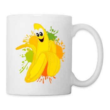 Cheerful banana color explosion - Mug - white - Right