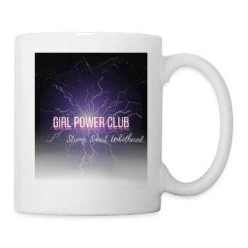 Girl Power Club – Strong. Smart. Unbothered. - Mug - white - Right