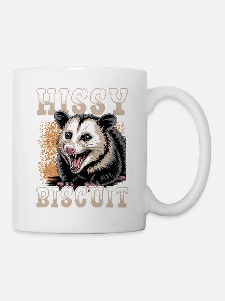 Funny Opossum - Tasse - Weiß