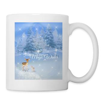 Magic Winter | Enchanting Christmas Design - Tasse - Weiß - Rechts