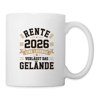 Pension 2026 A legend leaves the site - Mug - white - Right