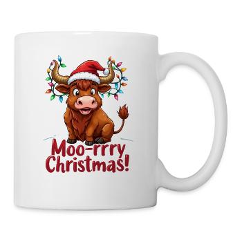 moo-rrry Noël Joyeux Noël Salutation Avec - Mug blanc - blanc - Droite