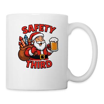 Sécurité Troisième Coffre-fort de Noël sarcastique drôle - Mug blanc - blanc - Droite