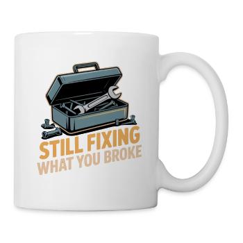 Humour d’artisan - Mug blanc - blanc - Droite