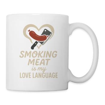 Meat Smoker Jerky Maker Bbq - Mug - white - Right