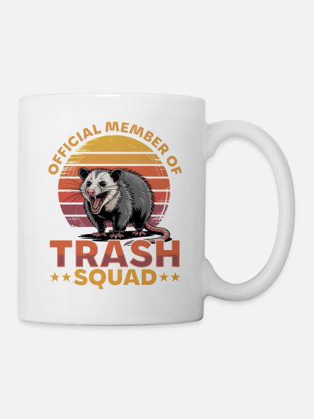 Funny Opossum - Tasse - Weiß