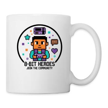 Pixel Gamer | Style de jeux vidéo rétro 8 bits - Mug blanc - blanc - Droite