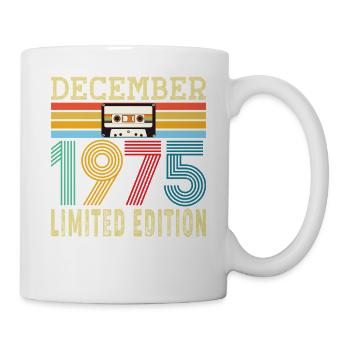 Born December 1975 50 Year Old 50th Anniversary Gift - Mug - white - Right