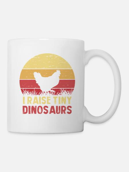 Ich züchte winzige Dinosaurier - Tasse - Weiß