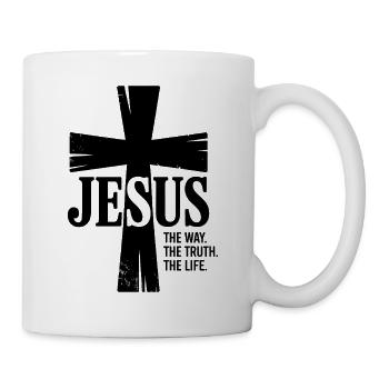 Jesus Der Weg Die Wahrheit Das Leben - Tasse - Weiß - Rechts