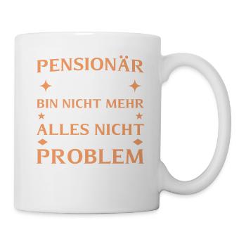 Pensionär 2026 - Nicht mehr zuständig - Tasse - Weiß - Rechts