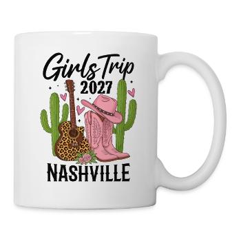 Voyage entre filles Nashville 2027 - Mug blanc - blanc - Droite