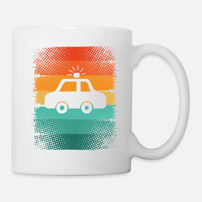 police - Mug blanc - blanc