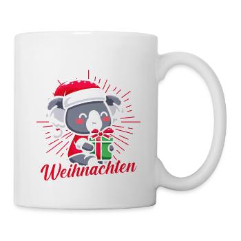 Weihnachtsmann Koala Weihnachtszeit Weihnachts - Tasse - Weiß - Rechts