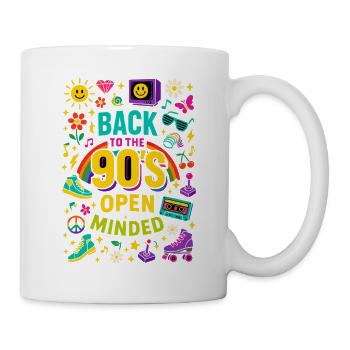 Back To The 90'S Open Minded - Mug - white - Right