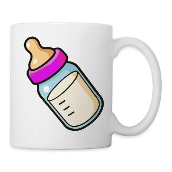 Babyflasche Cartoon - Tasse - Weiß - Rechts