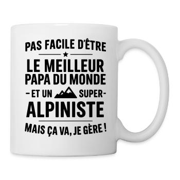 Heart + Mountaineering – Super Dad Mountaineer - Mug - white - Right