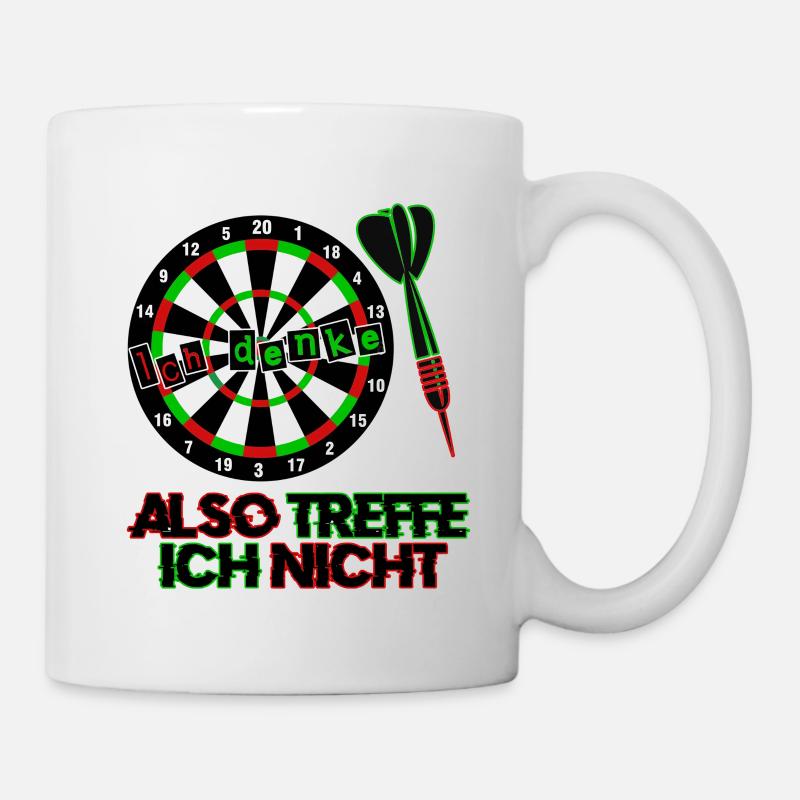 Dart Darts Dartspfeil - Mug - white
