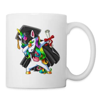 T-shirt de fin d’année 2026 pour les enfants de remise des diplômes de licorne - Mug blanc - blanc - Droite