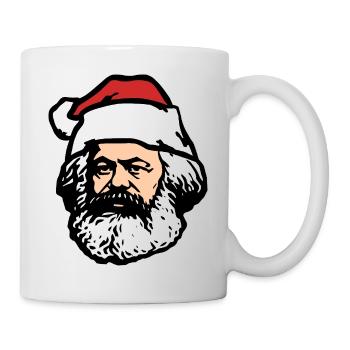 Karl Marx Père Noël | Silhouette – classique - Mug blanc - blanc - Droite