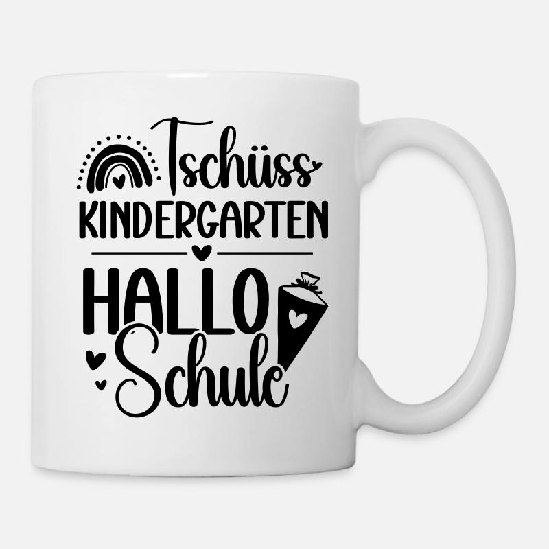 Hallo Schule – Schulkind 2026 - Erster Schultag - Tasse - Weiß