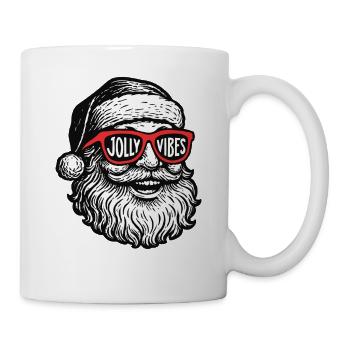 Jolly Vibes Santa Christmas Family Holiday Fun - Mug - white - Right