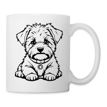 Dog White Dogs Black & White - Mug - white - Right