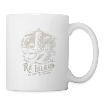 Ile de Ré Whale Lighthouse Cycling Salt Charente - Mug - white - Right