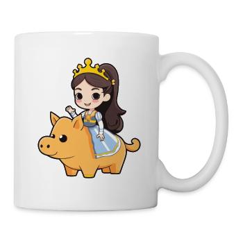 Prinzessin Schwein Comic - Tasse - Weiß - Rechts