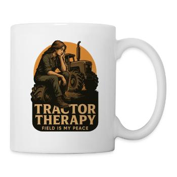 Tractor Therapy Field Is My Peace - Mug - white - Right