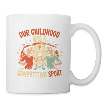 Frère ou sœur Sœur Sport de compétition - Mug blanc - blanc - Droite
